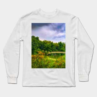 Central Park Bow Bridge Manhattan New York City Long Sleeve T-Shirt